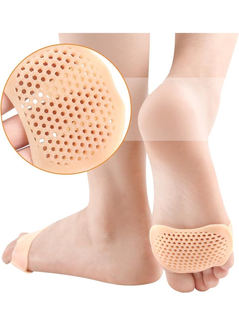 ChicAbode Metatarsal Pads 6 Pairs Ball of Foot Cushions for Women and Men,Foot Pads for Pain Relief for Shoes Pads, Bunion Forefoot Pads, Foot Cushion for Ball of Feet (Beige) - Image 2